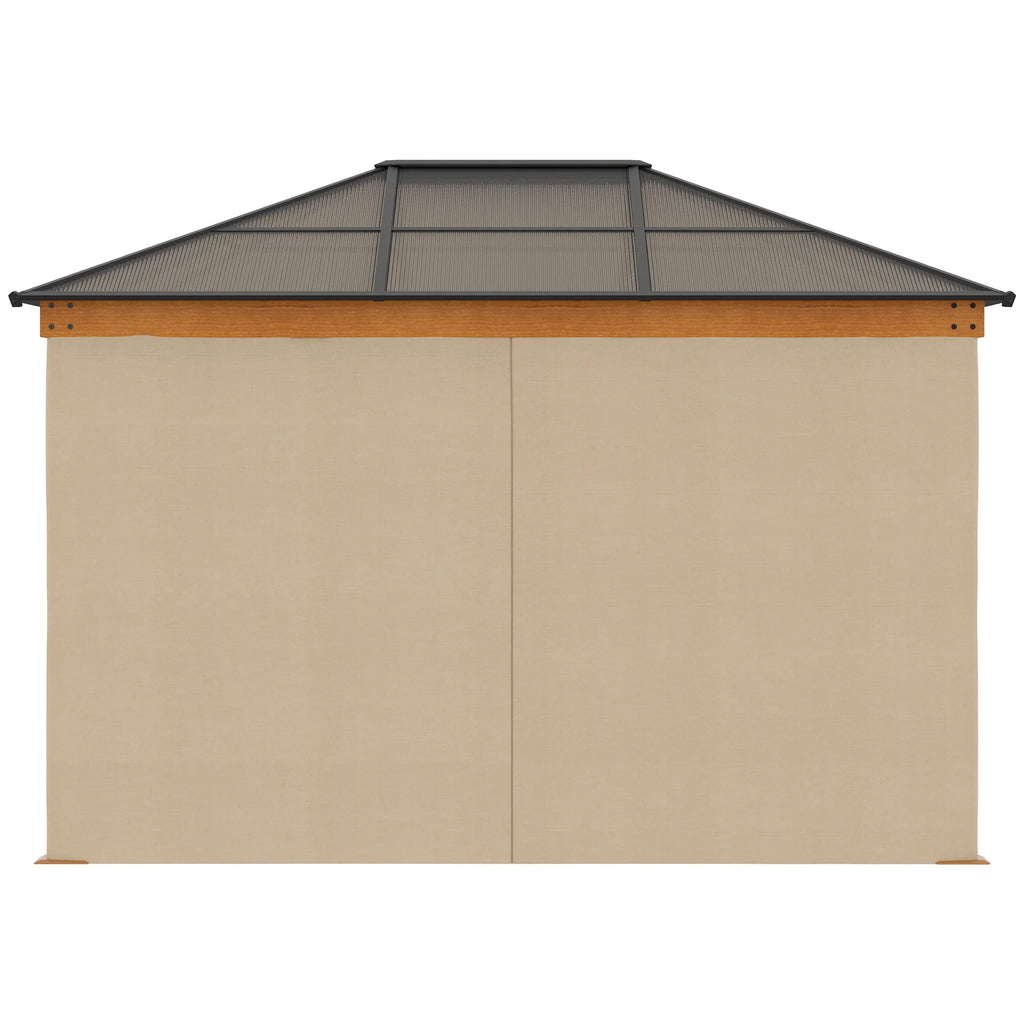 Outsunny 10' x 12' Hardtop Canopy Gazebo, Durability