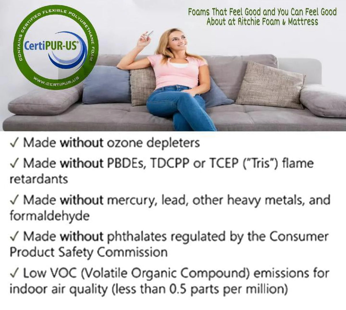 Seat Cushion 3"T x 30"W x 80"L (1546) "High Density Firm" Sofa Cushion Replacement, Upholstery Sheet Foam, Foam Padding