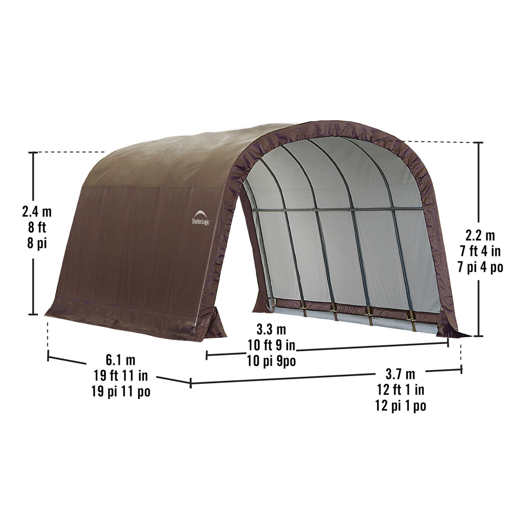 ShelterLogic Run-in Equine Shelter, 12' x 20 'x 8'