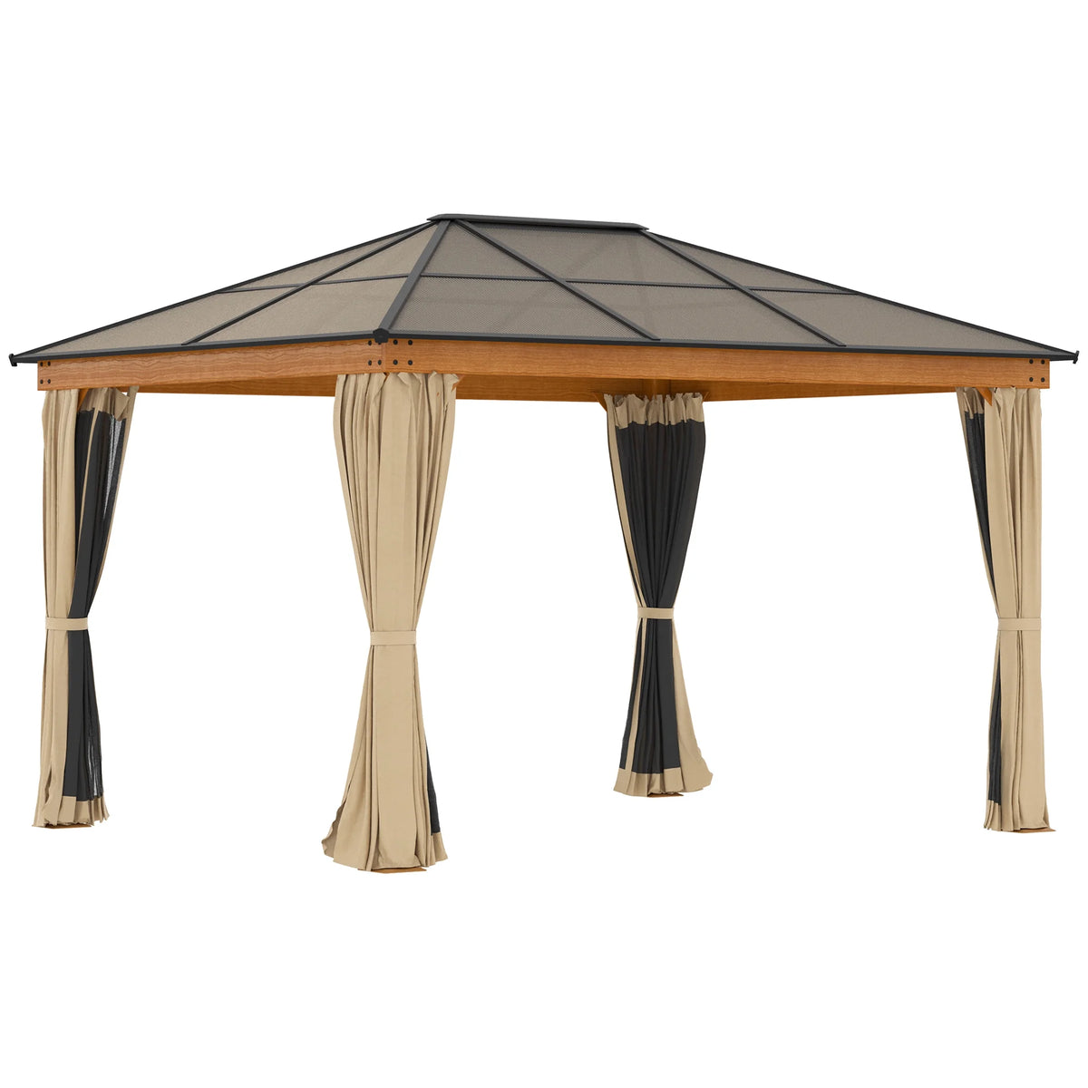Outsunny 10' x 12' Hardtop Canopy Gazebo, Durability