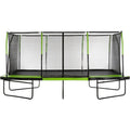 Upper Bounce Rectangle 10 x 17 Foot Trampoline, with Enclosure, Green