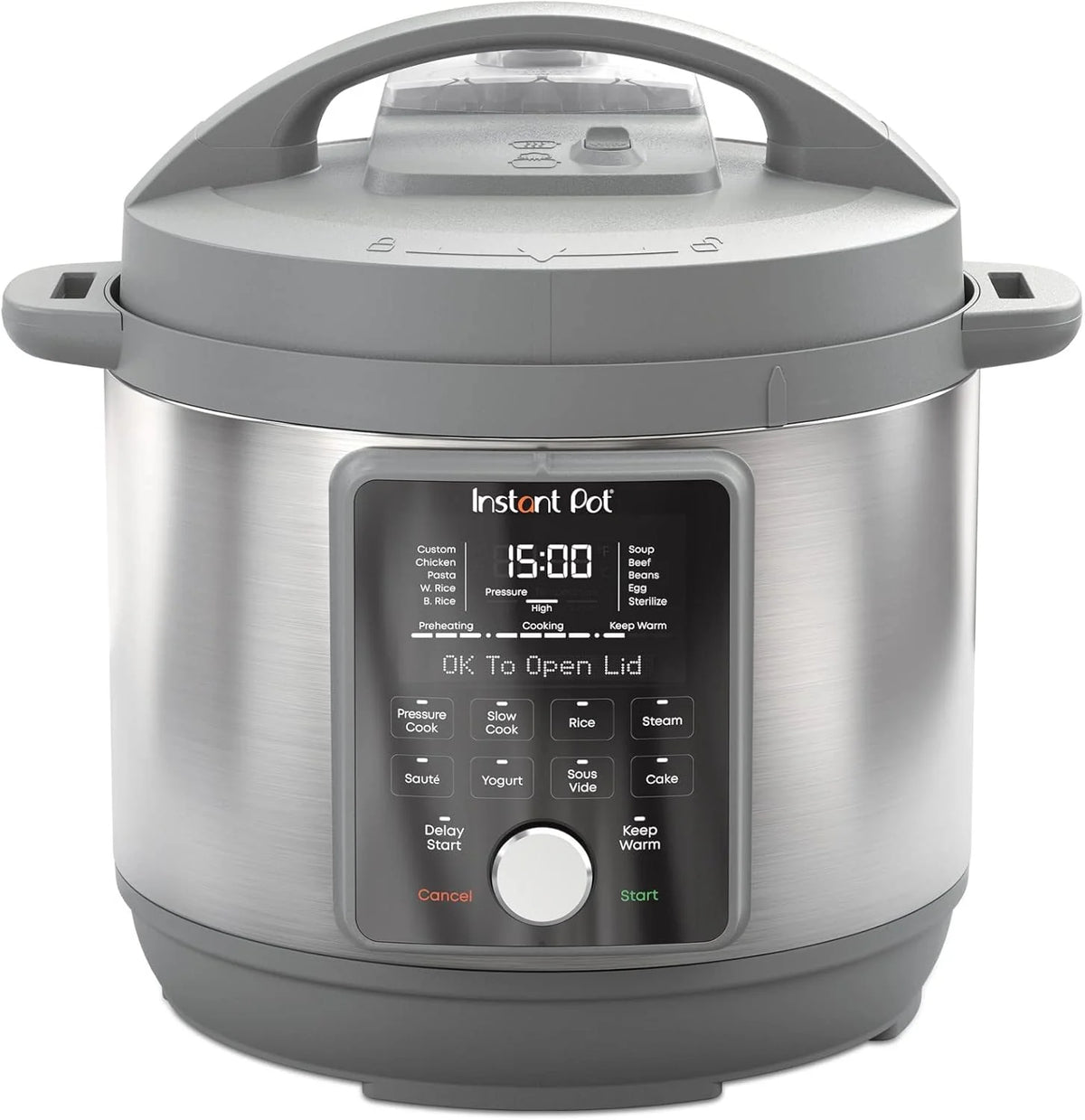 Instant Pot, 8-Quart Quiet 9-in-1 Electric Pressure Cooker Stainless Steel