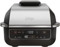 Ninja | Indoor Grill | Foodi | 5-in-1 (Grill, Air Fry, Roast, Bake, and Dehydrate | Fits up to 3lb Roast | Smoke Control System and Dishwasher Safe Parts| Black/Grey | AG301