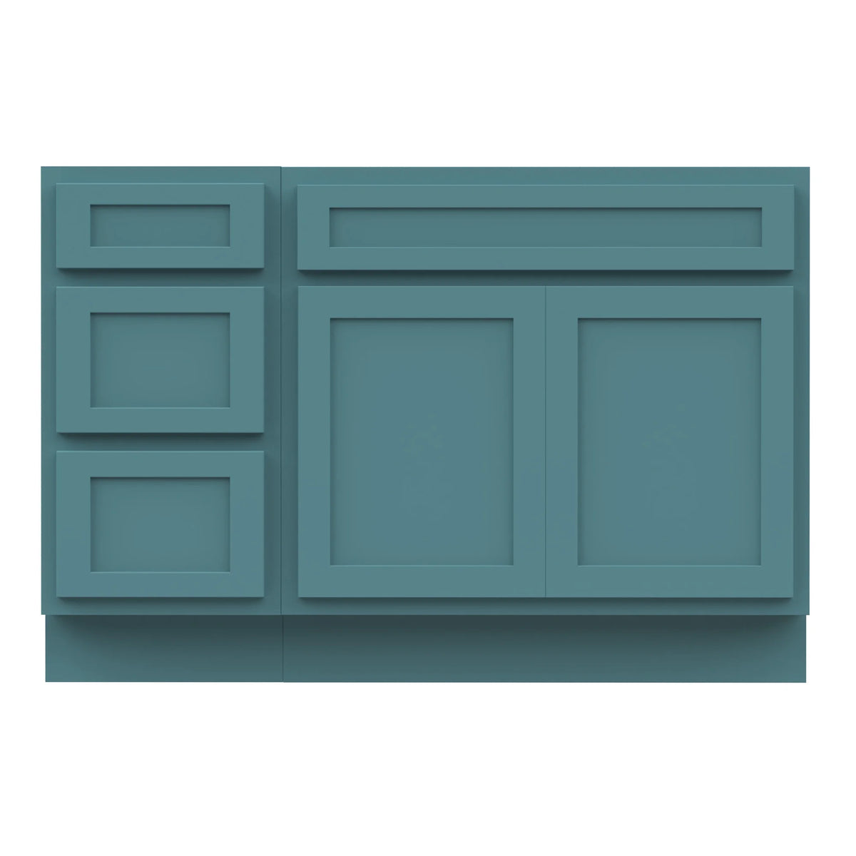 45 in. W x 21 in. D x 32.5 in. H Bath Vanity Cabinet without Top in Gray