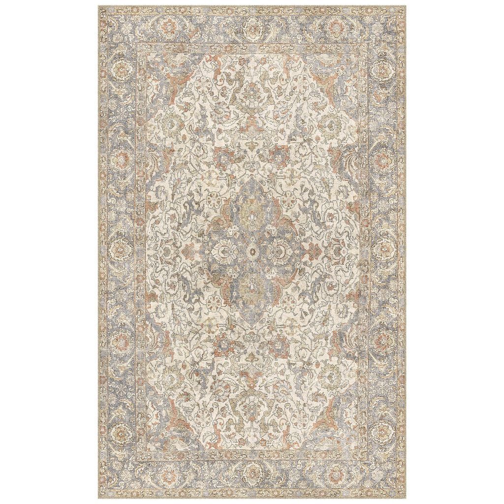 Tapis en chenille Apache, beige Rosetta, 5 pi x 8 pi