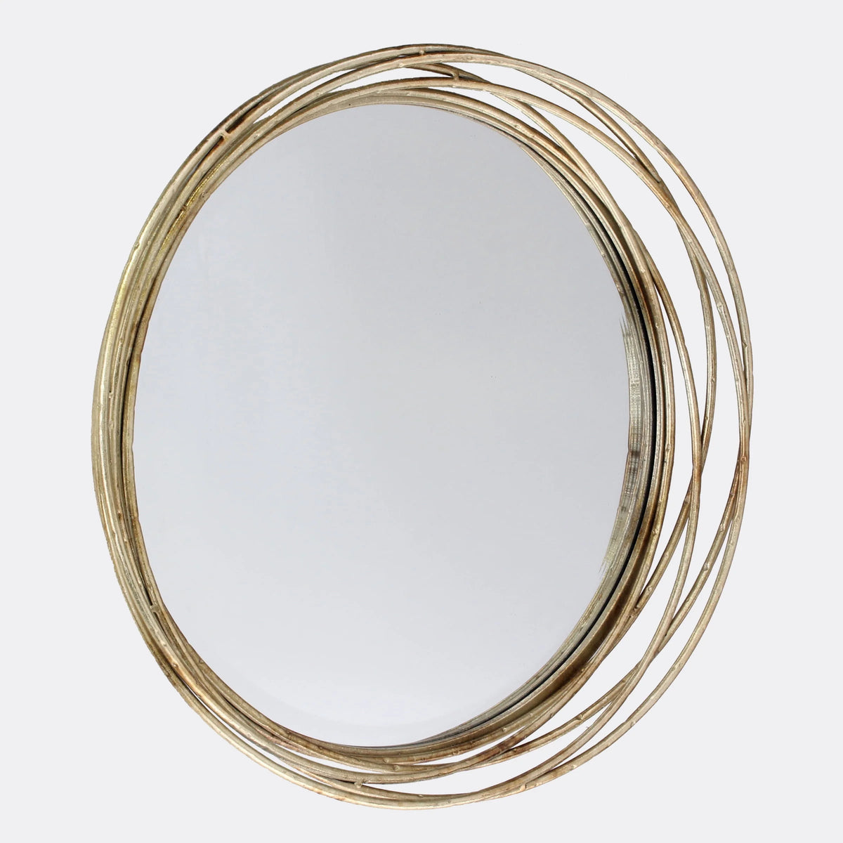 Miroir mural décoratif rond en métal Better Homes & Gardens, 17,13 x 17,13 x 3,15 pouces