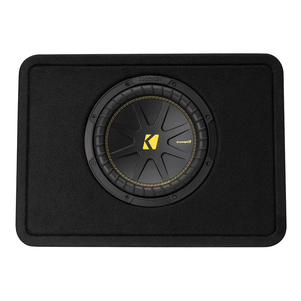 Kicker 50TCWC102 Car Subwoofer, Black, 21.50 x 7.90 x 15.00 inch