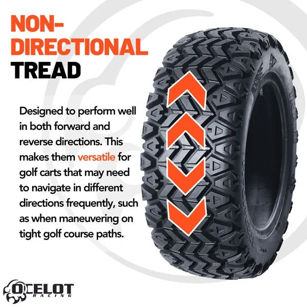 22 x 11 - 12 Ocelot P3026 Golf Cart Tire