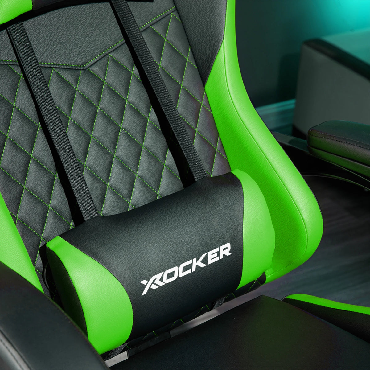 X Rocker Apex PC Gaming Chair with Massage Function and Footrest, Red