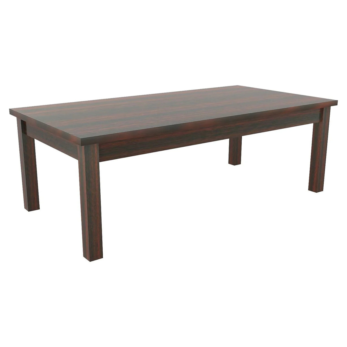 Table basse Alera série Valencia, rectangulaire, 47 1/4 po x 20 po x 16 3/8 po, acajou