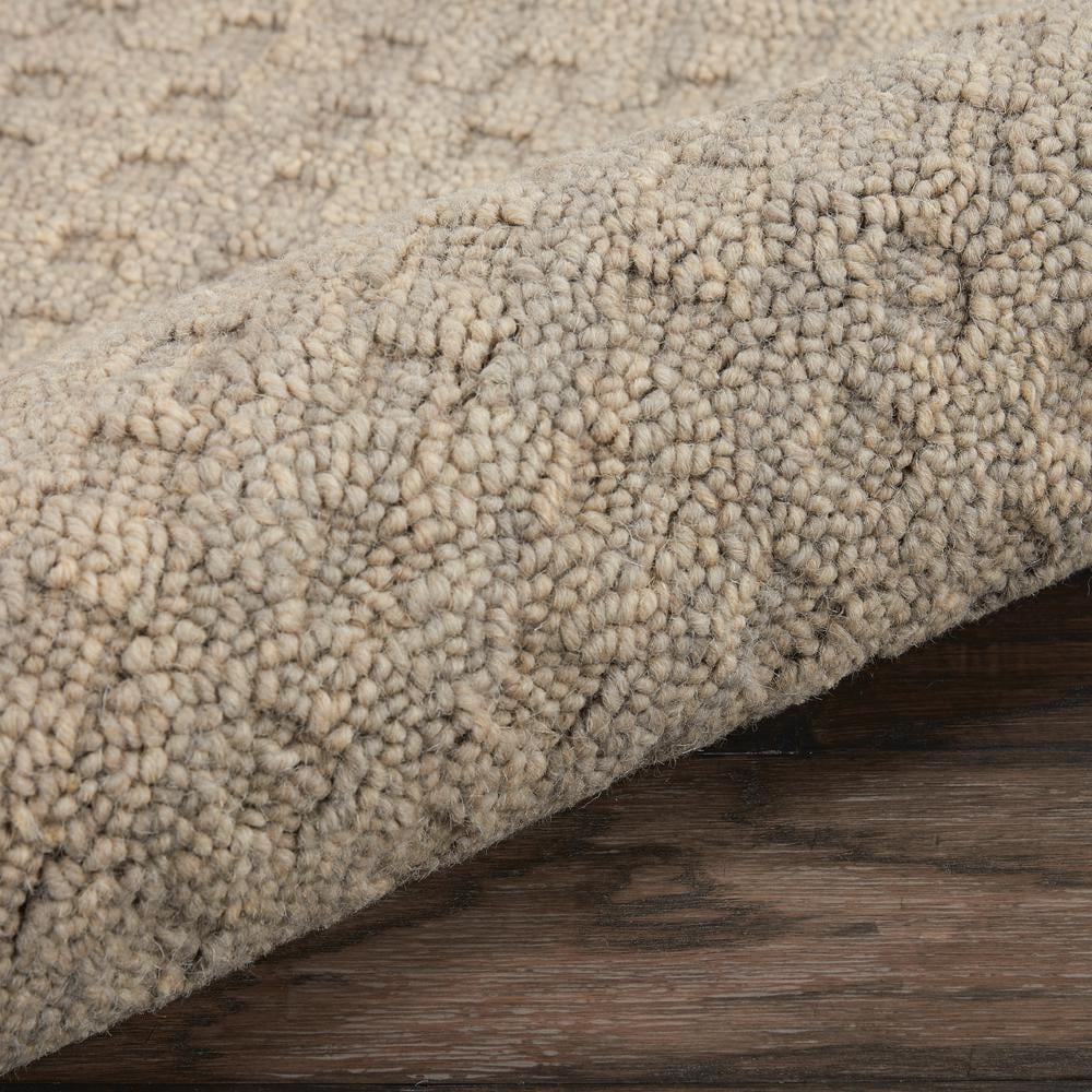 Nourison Perris Solid Charcoal 3'9" x 5'9" Area Rug, (4x6)