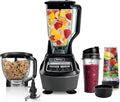 Ninja Kitchen System | All-in-One Food Processor & Blender for Smoothies | Includes Pitcher, (2) 16 oz. To-Go Cups & 8-Cup Bowl | Makes Salsa, Dough, Shakes, & Frozen Drinks | 1500W | Black | BL770