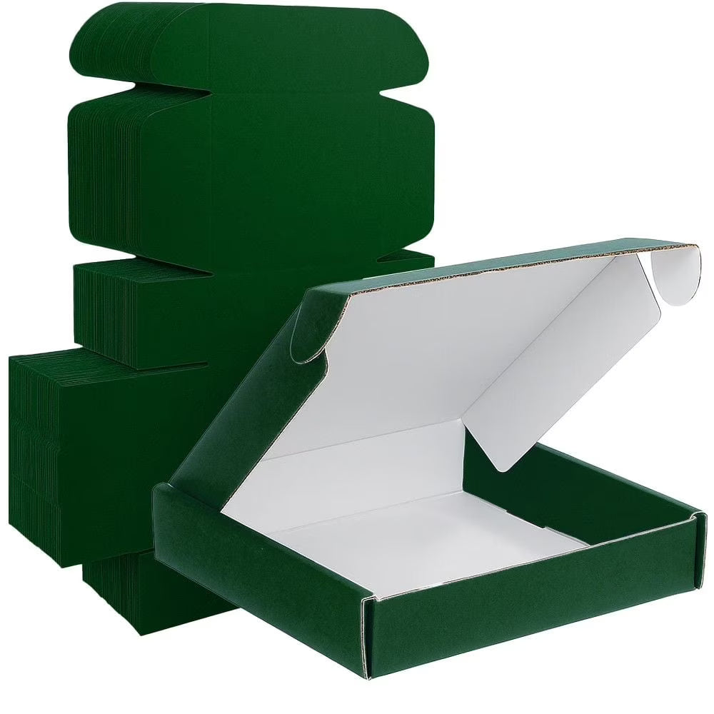 Ucanpack Heavy Duty Boxes For Moving Deluxe Mailer Box Medium, Green, 9 x 6 x 2" - 50 Pcs