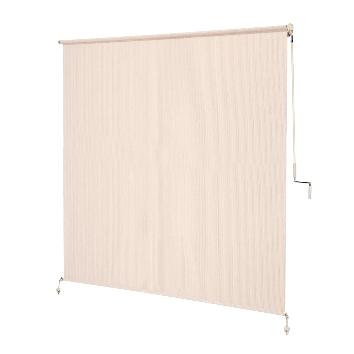Coolaroo 96" x 72" Crank Operated Beige Roller Sun Shade