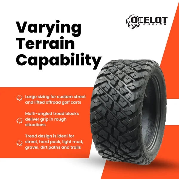 23 x 10 - 14 Ocelot P3118 Golf Cart Tire