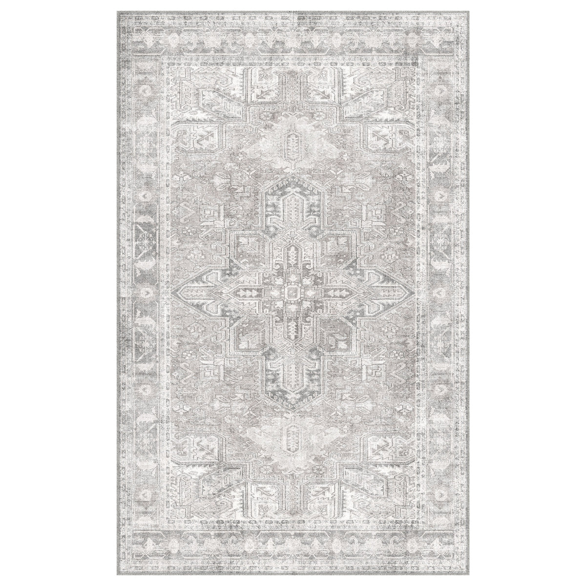 Apache Chenille Area Rug, Gilbert Gray, 5' x 8'