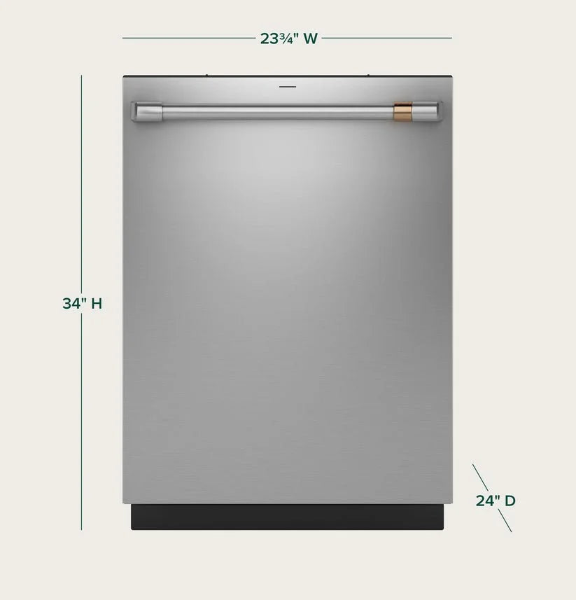Cafe CDT828P2VS1 CAF(EBACK)™ CustomFit ENERGY STAR Stainless Interior Dishwasherss with Ultra Wash & Dry, 42 dBA