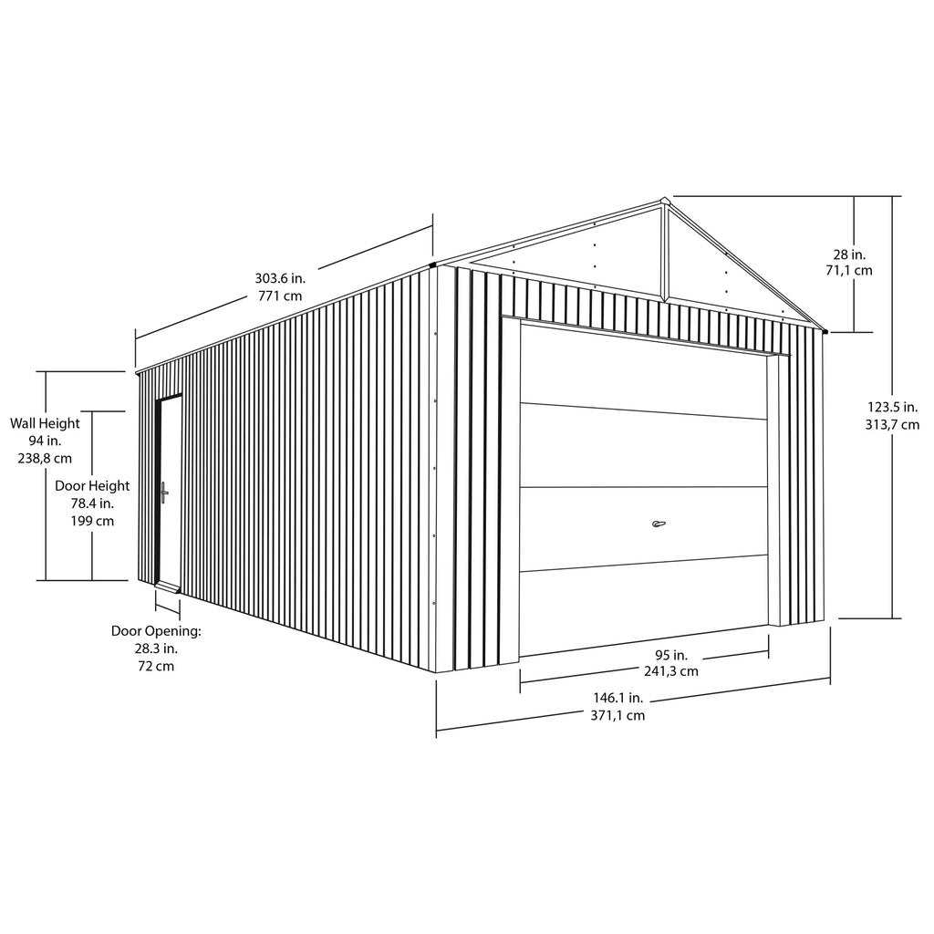 Garage Sojag Everest 12 pi x 25 pi