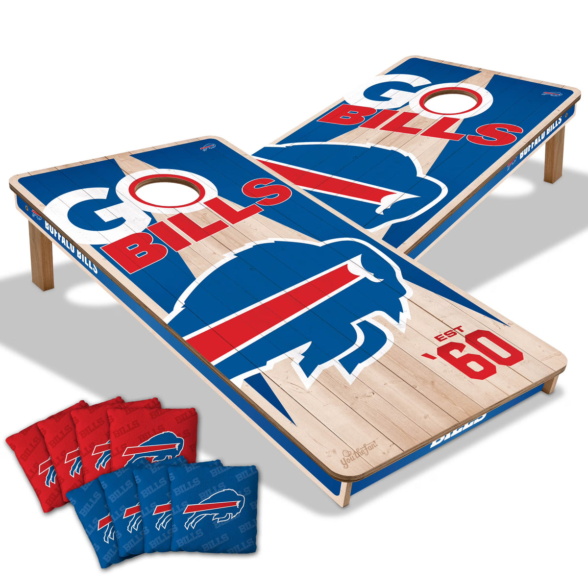 YouTheFan NFL Buffalo Bills 2' x 4' Cornhole Game