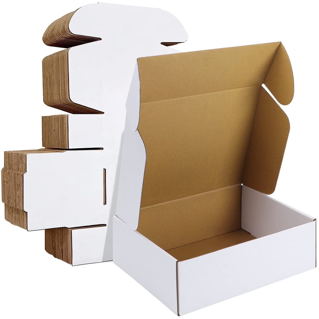Boîte d'expédition robuste de luxe Ucanpack (résistance 200 lb) Grande boîte de déménagement en carton blanc, 17 x 11 x 4 po - 25 pièces