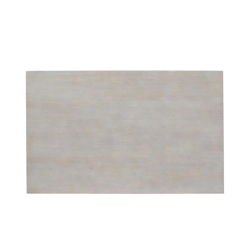 Solid Wood 30"x 48" Dining Table in Washed Gray Taupe