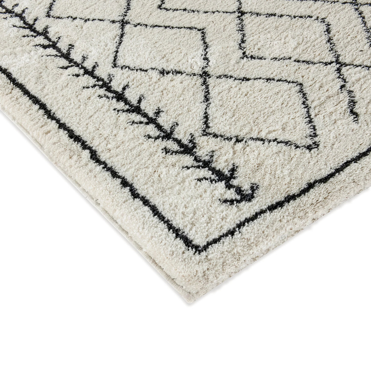 Flash Furniture Rectangular Bohemian Ivory Area Rug, 5' x 7'