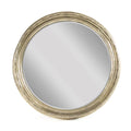 Zentique EZT150729 54.5 x 54.5 x 4 in. Mael Mirror, Antique Gold