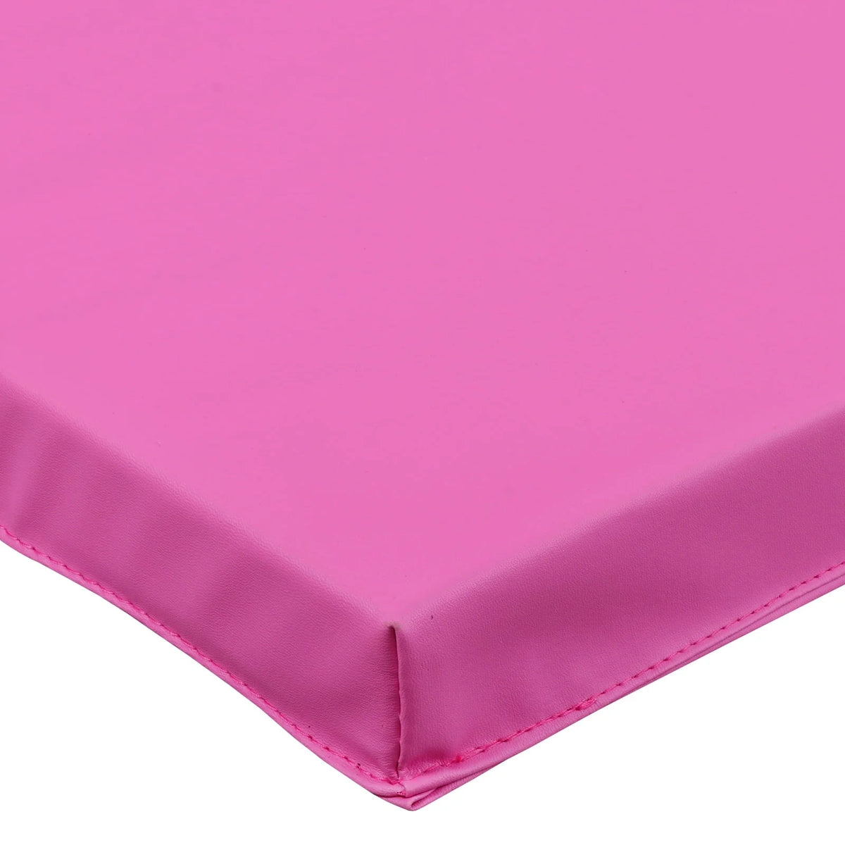 Tapis d'exercice et de yoga pliable ZENY 6' x 2' x 2" en cuir PU, antidérapant avec poignées de transport, rose