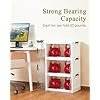 OlarHike 144QT Lockable Storage Bins with Lids – Folding Storage Cabinet with Doors and Wheels, Collapsible Plastic Box for Closets, Office, Stackable Organizer and Containers, Gifts, 3 Pack Cubes