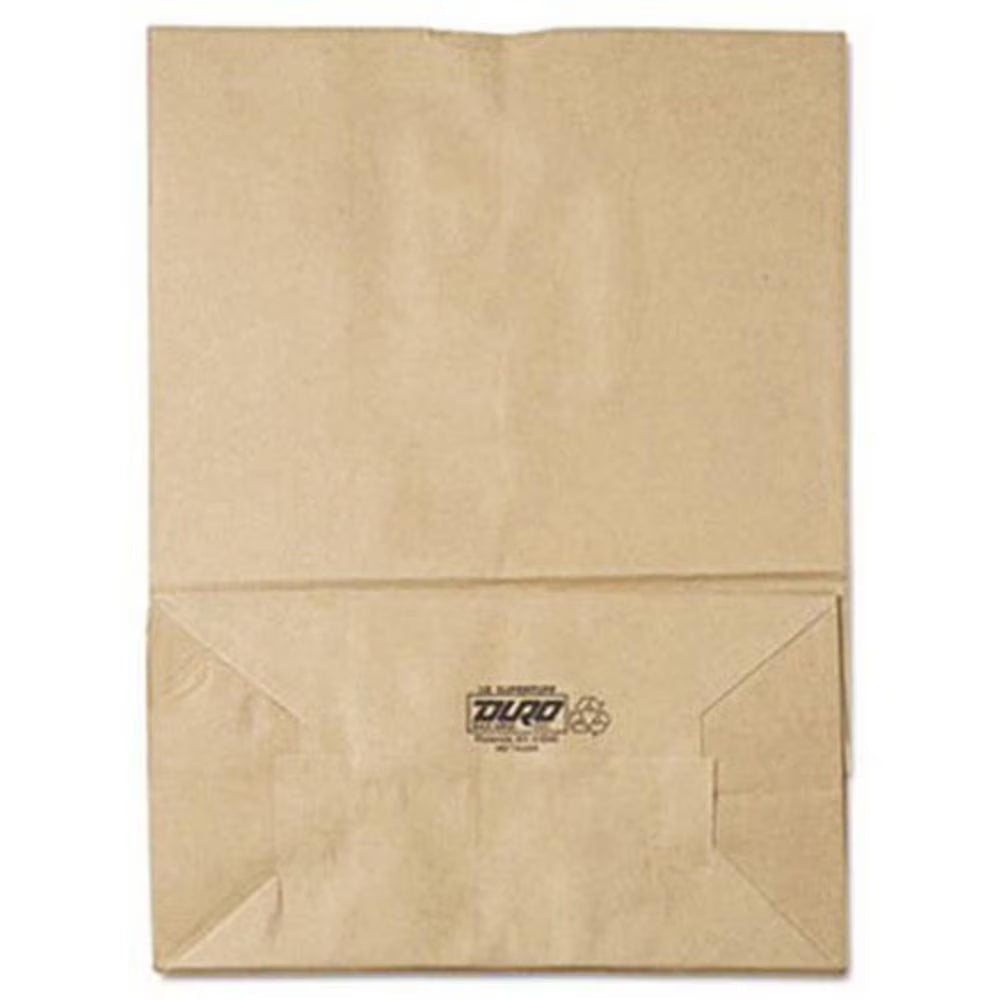 Sacs en papier pour épicerie, capacité de 75 lb, 1/6 baril, 12 po L x 7 po P x 17 po H, kraft, 400 sacs - BAGSK1675