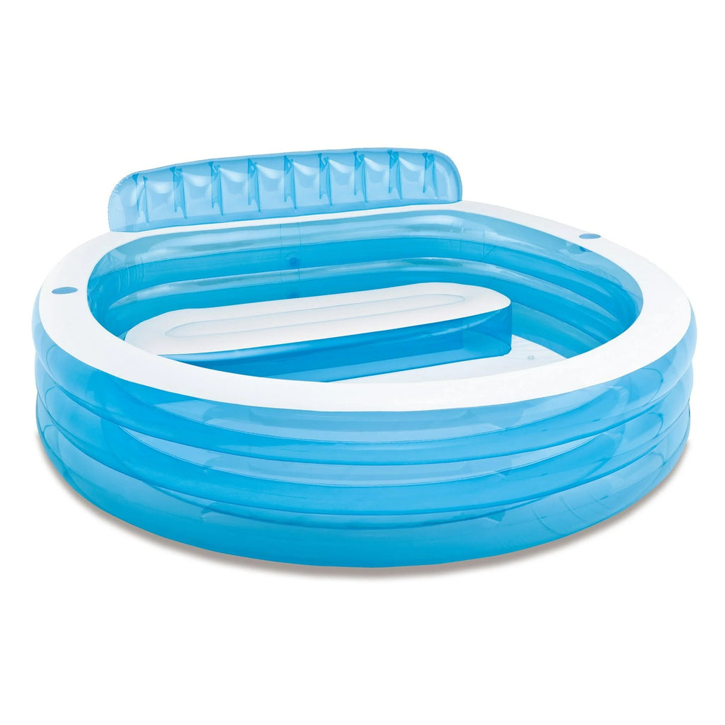 Pataugeoire familiale gonflable Intex Swim Center, 224 cm x 216 cm x 76 cm, pour les 3 ans et plus