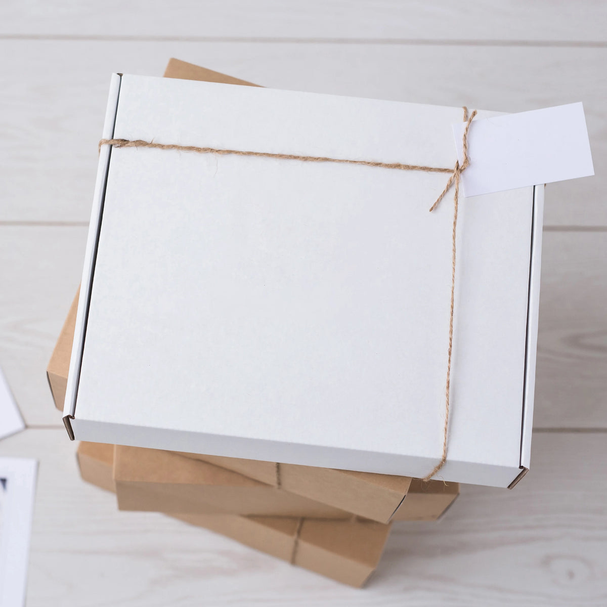 SSBM 16" x 16" x 4" ECT-32B White Literature Shipping Mailers 25/Case