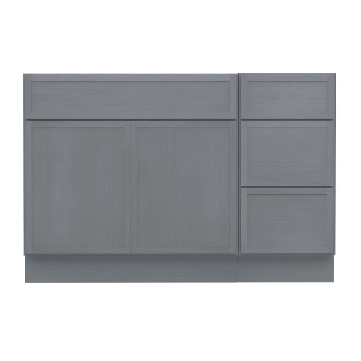 45 in. W x 21 in. D x 32.5 in. H Bath Vanity Cabinet without Top in Gray