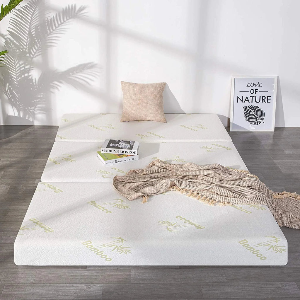6 inch Queen Memory Foam Folding Mattress - 78" x 58" x 6"