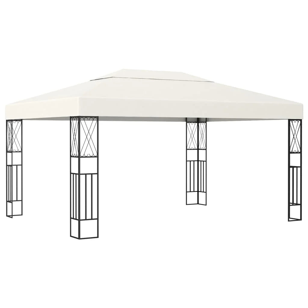 vidaXL 118.1" x 157.5" Taupe Elegant Outdoor Canopy