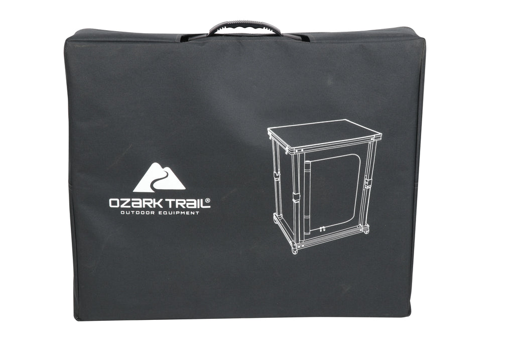Ozark Trail Kitchen Organizer Hardtop Table, Gray, 23 x 20 x 31