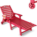 Lounge Chair Outdoor Chaise Lounge HDPE 6-Position Outdoor Chaise Lounge Patio Lounge Chair