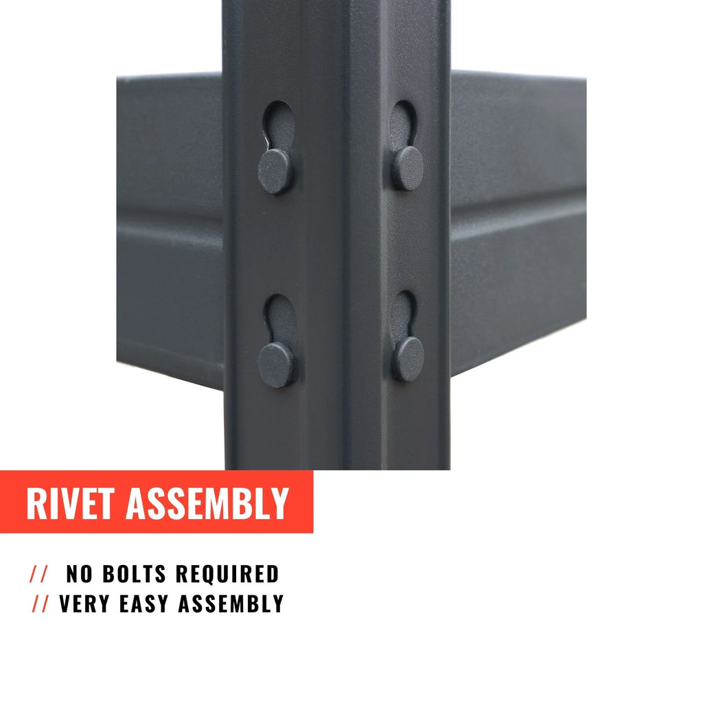Ar Shelving 5- Tier Galvanized Steel Heavy Duty Garage Storage Shelving Unit with HDF Rack (39.2 in. W x 71 in. H x 20 in. D)