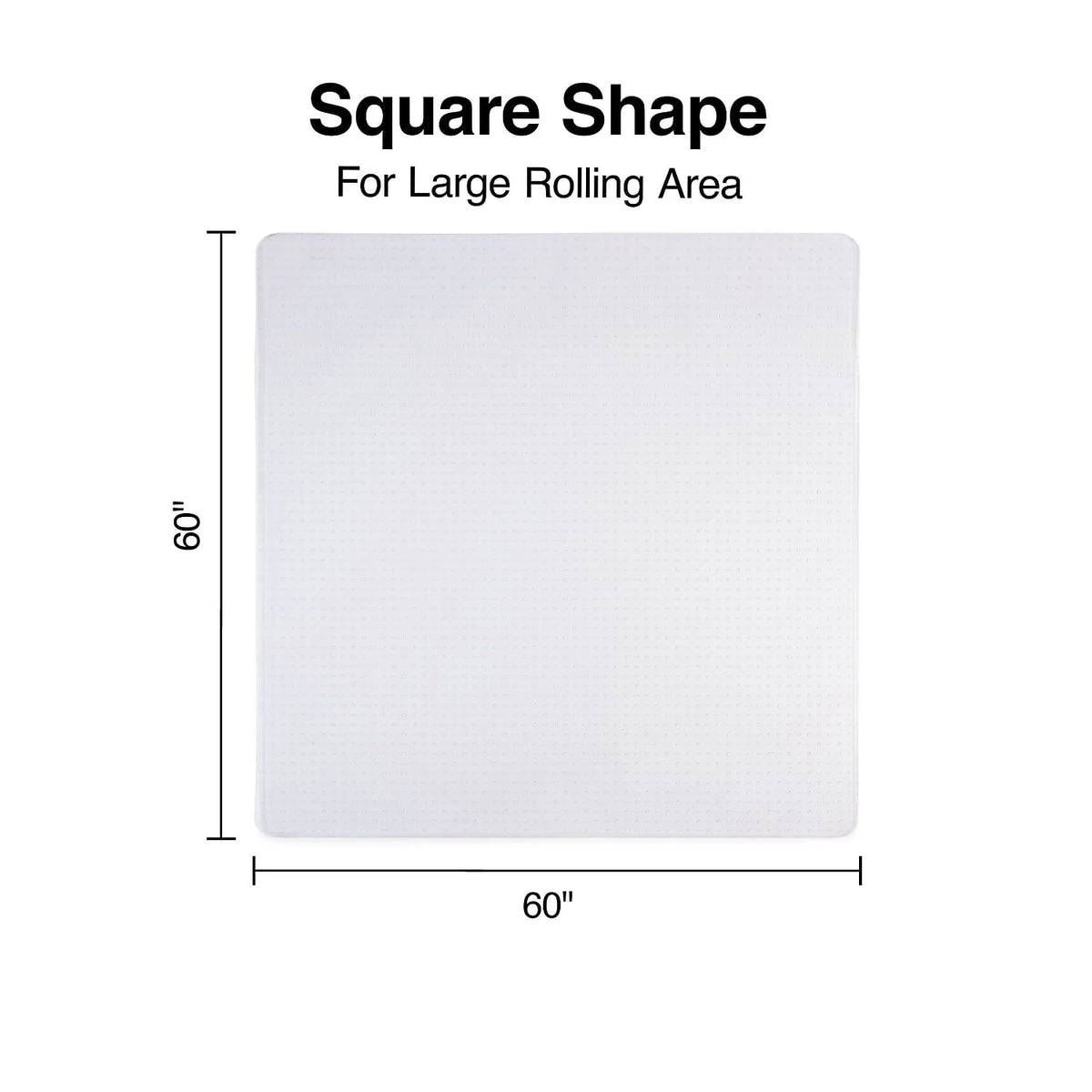 Staples Standard 60 x 60 Rectangular Chair Mat 28590