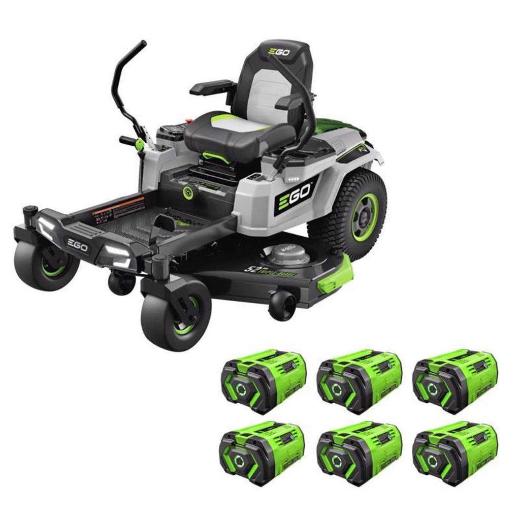 EGO Power+ Z6 ZT5207L 52 in. 56 V Battery Zero Turn Ridings Mower Kits (Battery & Charger) W/ SIX 12.0 AH BATTERIES
