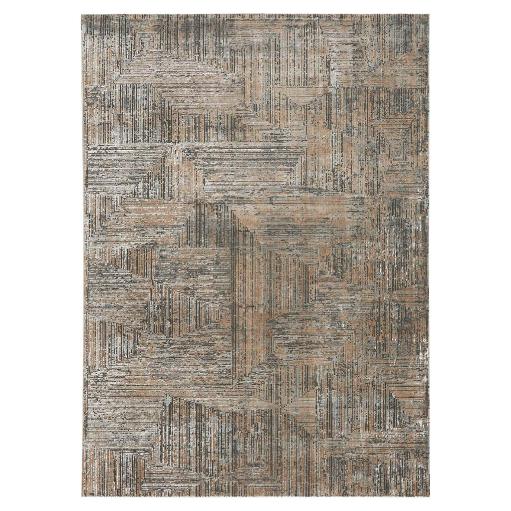 Calvin Klein Luminosity Black Ivory Area Rug, 7'10' x 9'10'