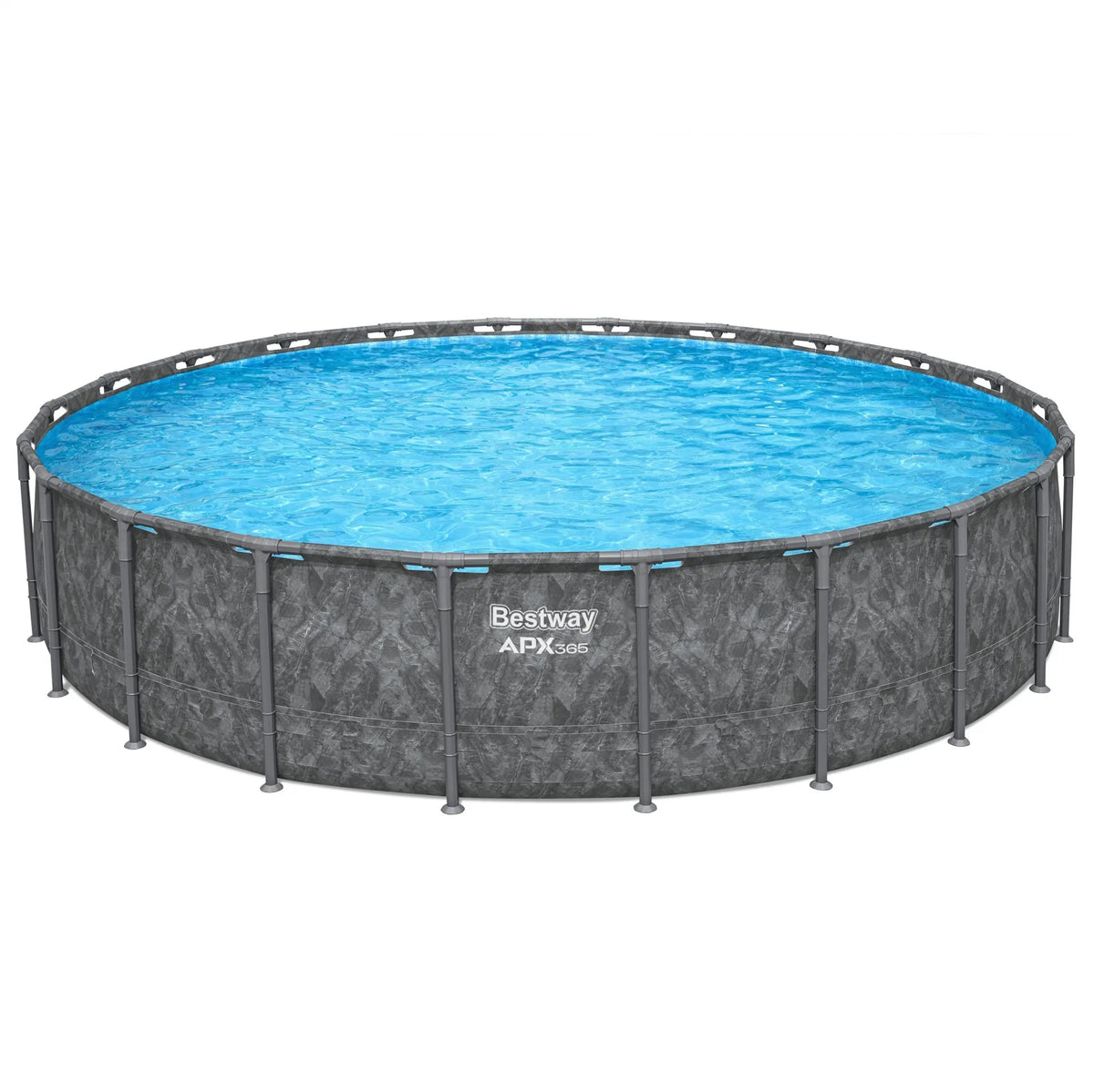 Bestway APX 365 22'x52″ Round Above Ground Swimming Pool Set with Pump and Ladders