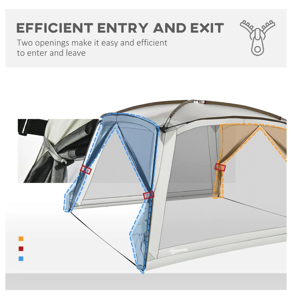 AetherLove Screen Tent - 10x10ft and 12x12ft Screen House with UV50+ Protection, Outdoor Shelter for Camping and Picnics 141.75" L x 141.75" W x 86.5" H