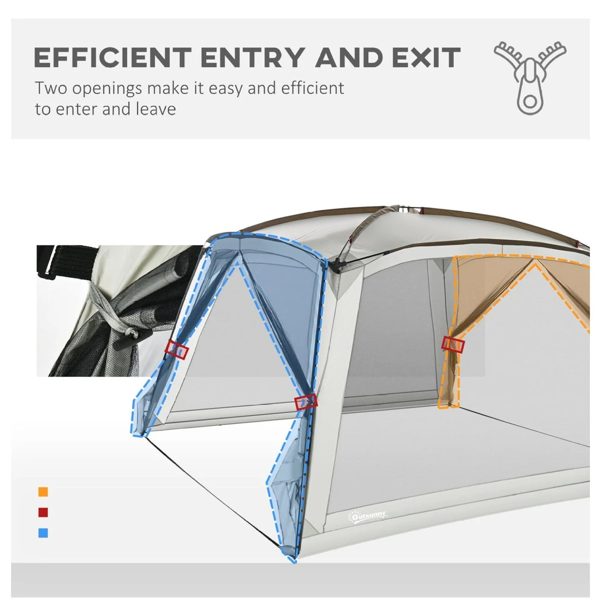 AetherLove Screen Tent - 10x10ft and 12x12ft Screen House with UV50+ Protection, Outdoor Shelter for Camping and Picnics 141.75" L x 141.75" W x 86.5" H
