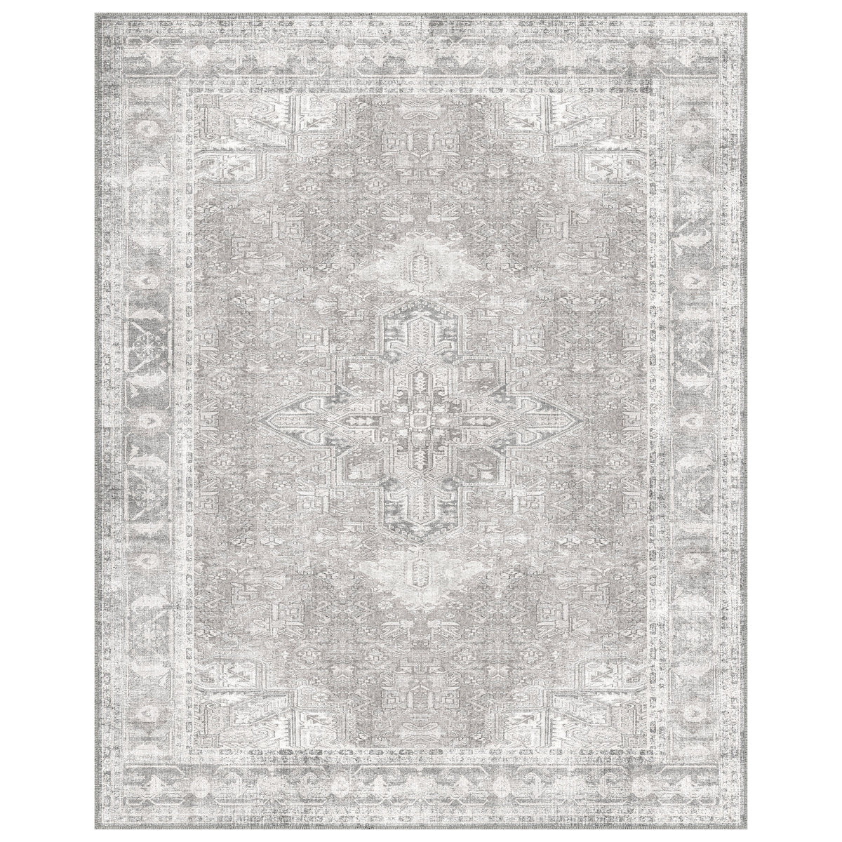Apache Chenille Area Rug, Gilbert Gray, 8' x 10'
