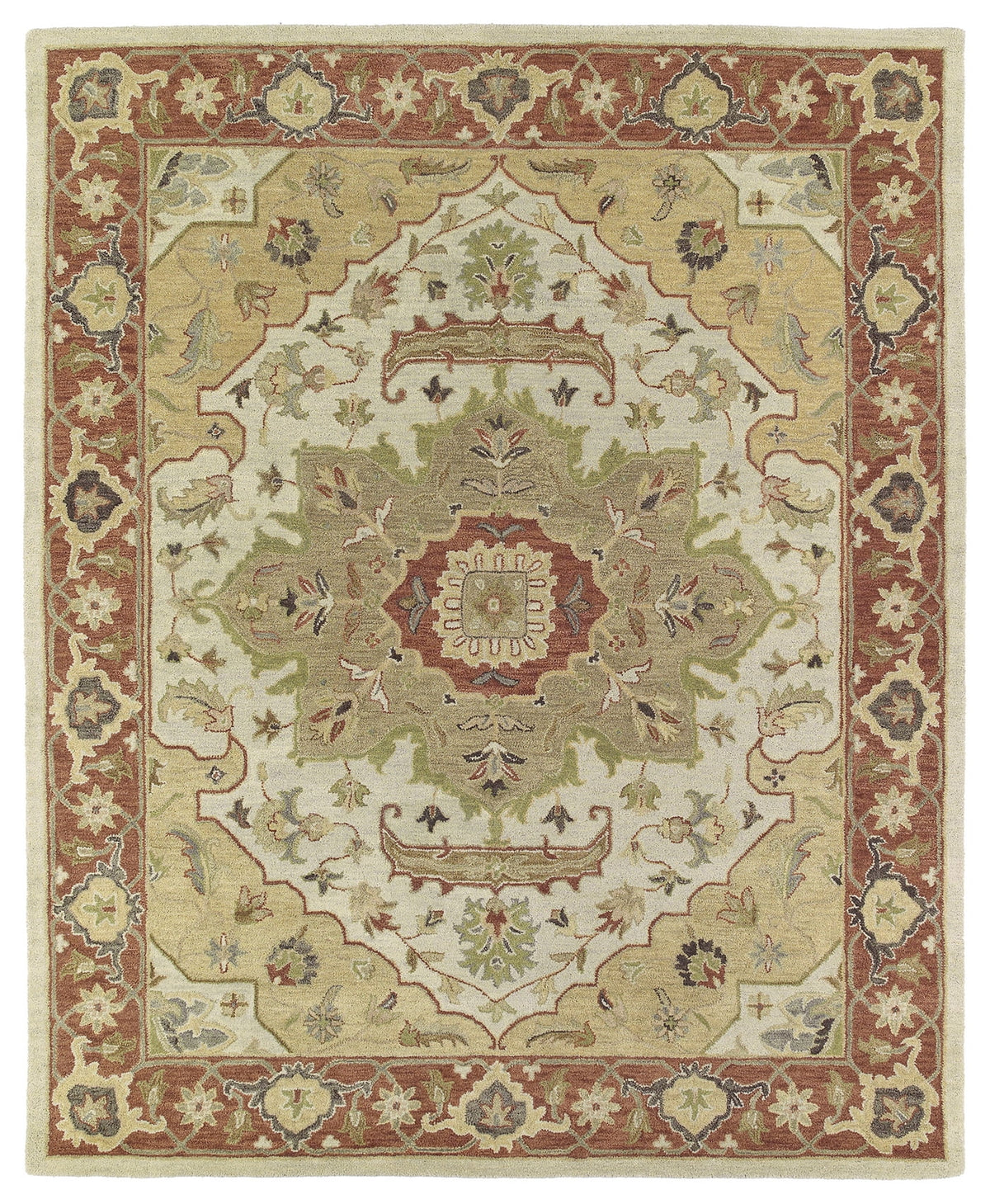 Kaleen Solomon Collection - Gold 4' x 6' 100% Wool Rug