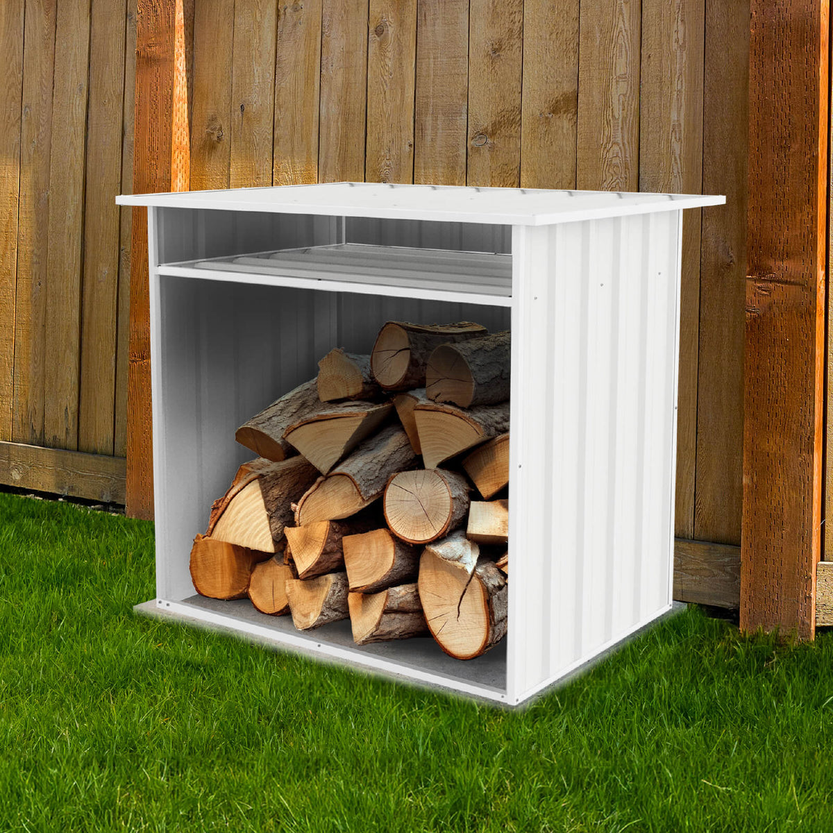 Abri de jardin en métal Absco 1,22 m x 0,76 m x 1,13 m - Gris boisé