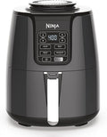 Ninja Air Fryer | 4 QT Capacity | 4-in-1 Roast, Crisp, Roast, Reheats, & Dehydrates | Dishwasher Safe Parts | 105°F-400°F | Includes 20 Easy & Healthy Recipes | 1550 watt | Grey | AF101