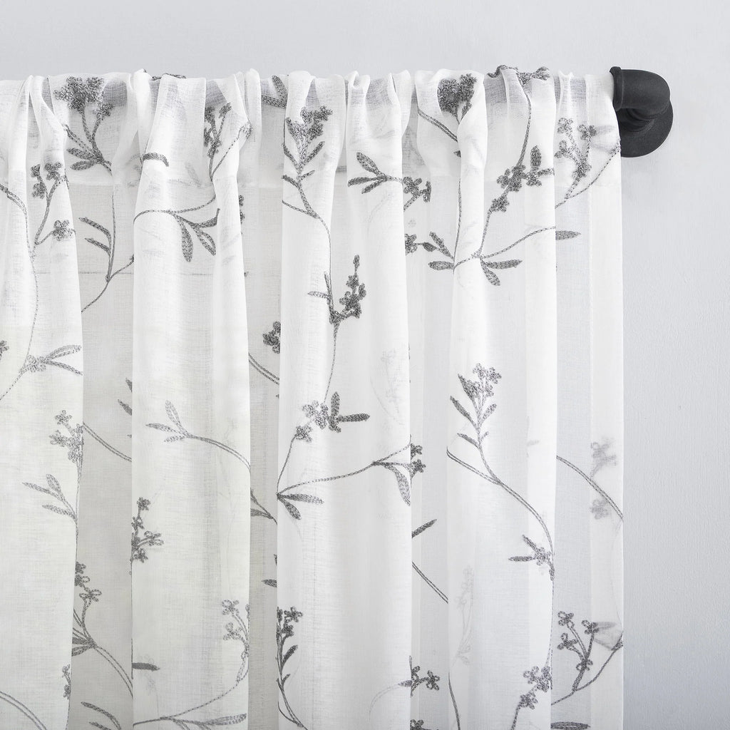 Cantonnieres transparentes à passe-tringle No. 918, 50 po x 17 po, pour adulte