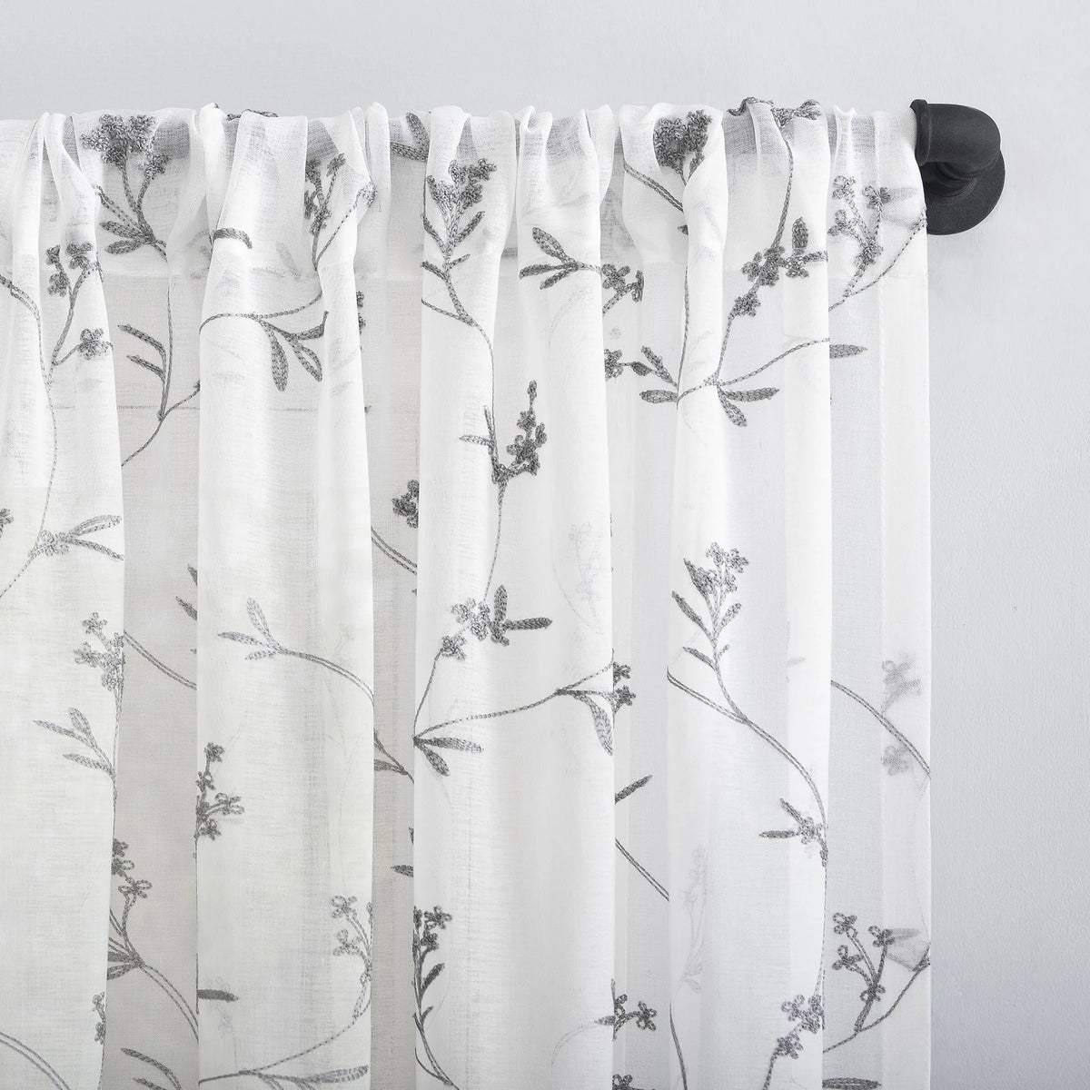 Cantonnieres transparentes à passe-tringle No. 918, 50 po x 17 po, pour adulte